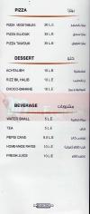 Tartine menu